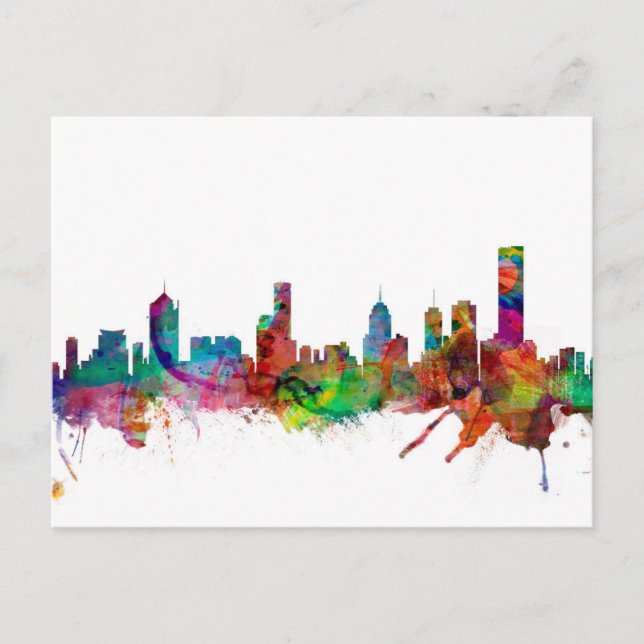 Melbourne Skyline Postcard (Front)