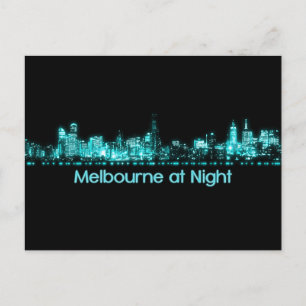 Melbourne Skyline Postcard