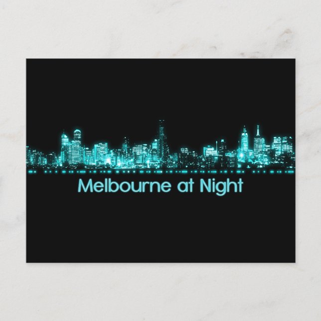 Melbourne Skyline Postcard (Front)