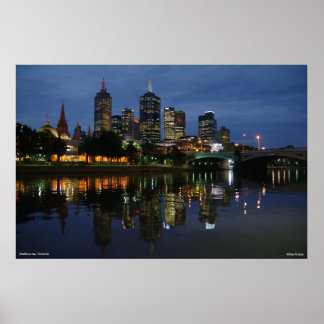 Melbourne Skyline Poster