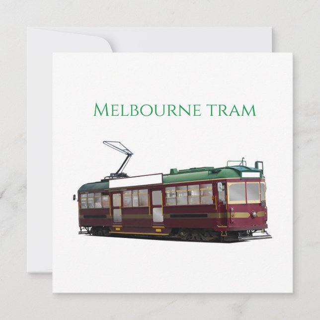 Melbourne tram invitation (Front)