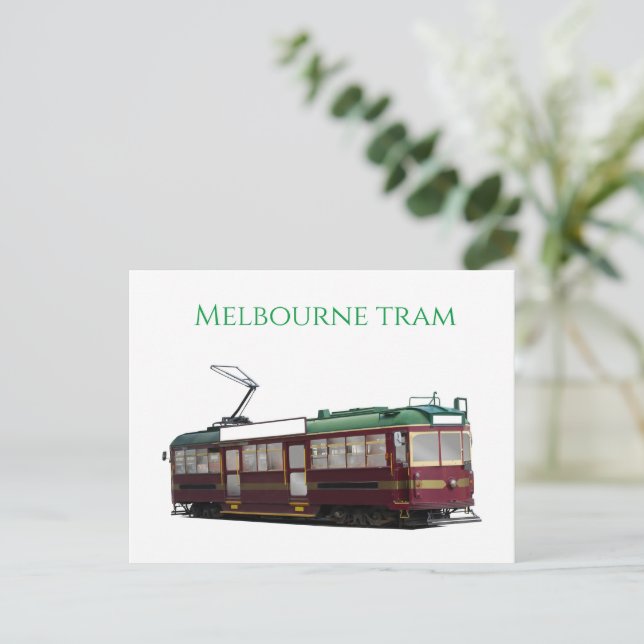 Melbourne tram postcard (Standing Front)