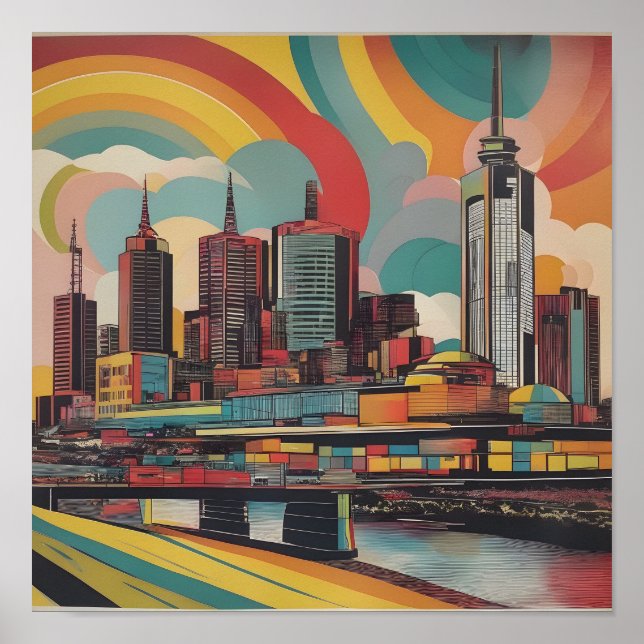 Melbourne vintage poster (Front)