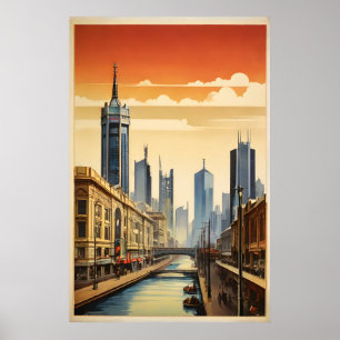 Melbourne vintage poster