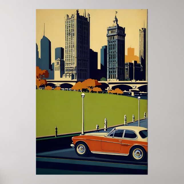 Melbourne vintage poster (Front)