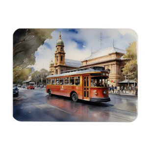 Melbourne watercolor artPoster Magnet