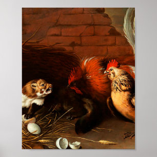 Melchior d'Hondecoeter - Birds in a Park Poster