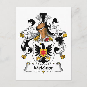 Melchior Family Crest Postcard