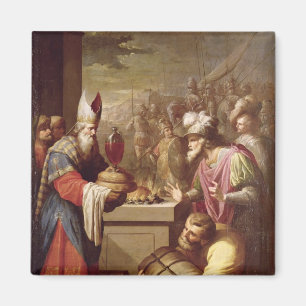 Melchizedek Offering Bread and Wine Magnet