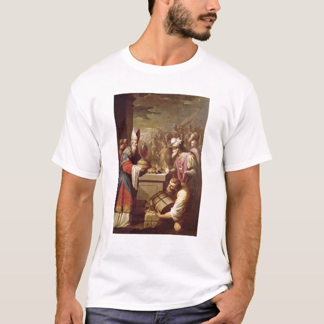 Melchizedek Offering Bread and Wine T-Shirt (Front)