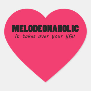 Meldeonaholic Life Heart Sticker