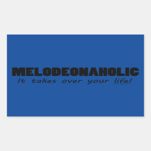 Meldeonaholic Life Rectangular Sticker