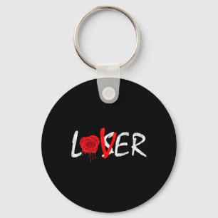 Melding Rose A Lover Not A Loser Key Ring