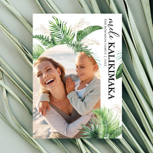 Mele Kalikimaka Arch Photo Christmas Holiday Card