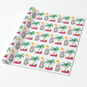 Mele Kalikimaka Bernese Mountain Dog Wrapping Paper