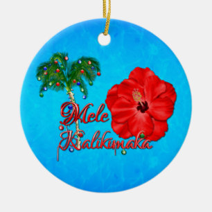 Mele Kalikimaka Ceramic Tree Decoration