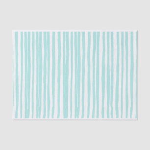 Mele Kalikimaka Chic Teal Stripe Tissue Paper
