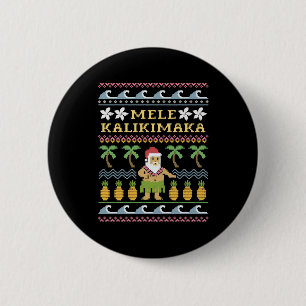 Mele Kalikimaka Christmas 6 Cm Round Badge