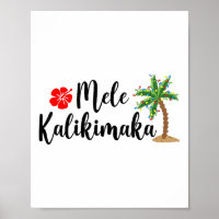 Mele Kalikimaka Christmas Beach Aloha Party Hawaii