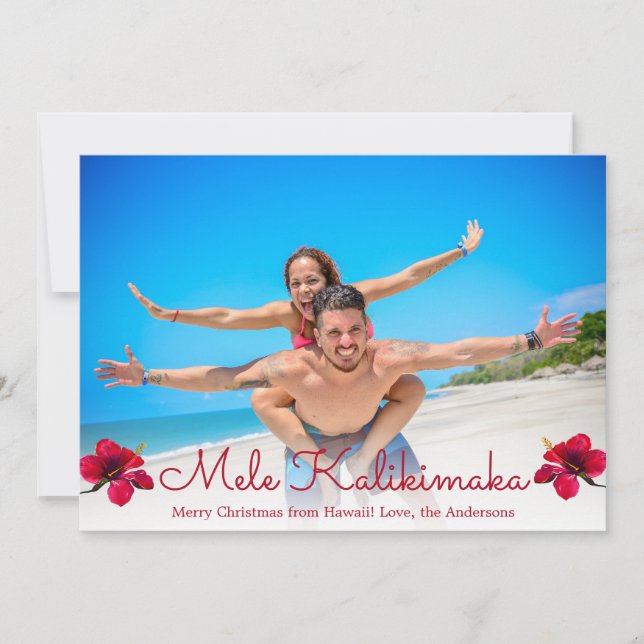 Mele Kalikimaka Christmas Cards (Front)