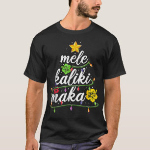 Mele kalikimaka Christmas Hawaiian Apparel, Santa T-Shirt