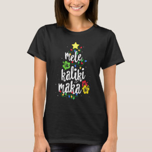 Mele Kalikimaka Christmas Hawaiian Apparel, Santa T-Shirt