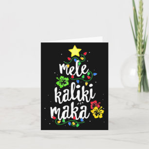 Mele Kalikimaka Christmas Hawaiian Card