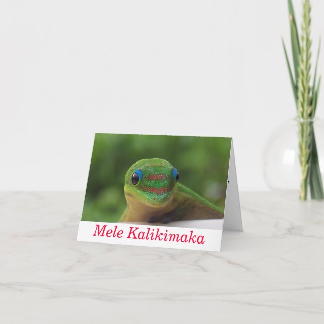 Mele Kalikimaka Christmas Holiday Card (Front)