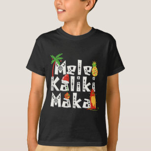 Mele Kalikimaka Christmas Palm Tree Hawaiian Xmas T-Shirt