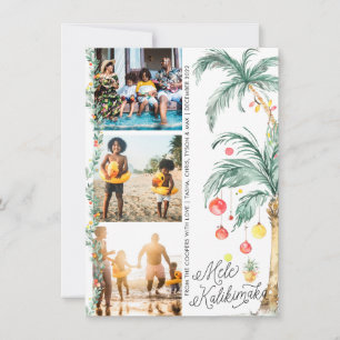 Mele Kalikimaka   Christmas Photo Collage Card