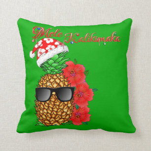 Mele Kalikimaka Christmas Pineapple Cushion