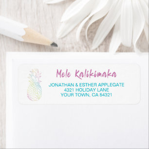 Mele Kalikimaka Christmas Pineapple Tropical