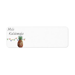 Mele Kalikimaka - Christmas Return Labels