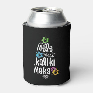 Mele Kalikimaka Christmas Shirts Hawaiian Xmas Can Cooler