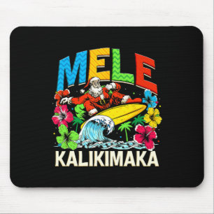 Mele Kalikimaka Christmas Xmas Santa Summer Hawaii Mouse Mat