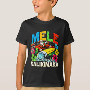 Mele Kalikimaka Christmas Xmas Santa Summer Hawaii T-Shirt