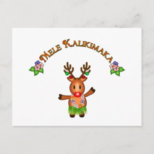 Mele Kalikimaka Deer Postcard