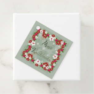 Mele Kalikimaka Floral Gift Tag