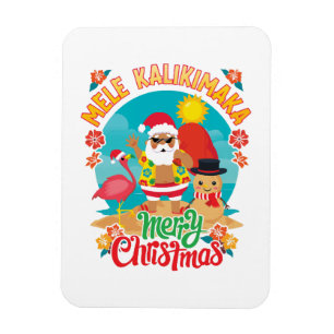 Mele Kalikimaka for a Bright Hawaiian Christmas Magnet