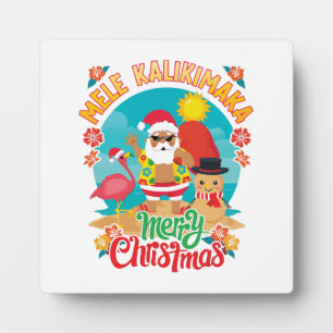Mele Kalikimaka for a Bright Hawaiian Christmas Plaque