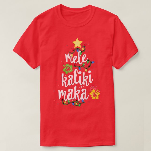 Mele Kalikimaka  For Women Hawaiian Hawaii Christm T-Shirt (Design Front)