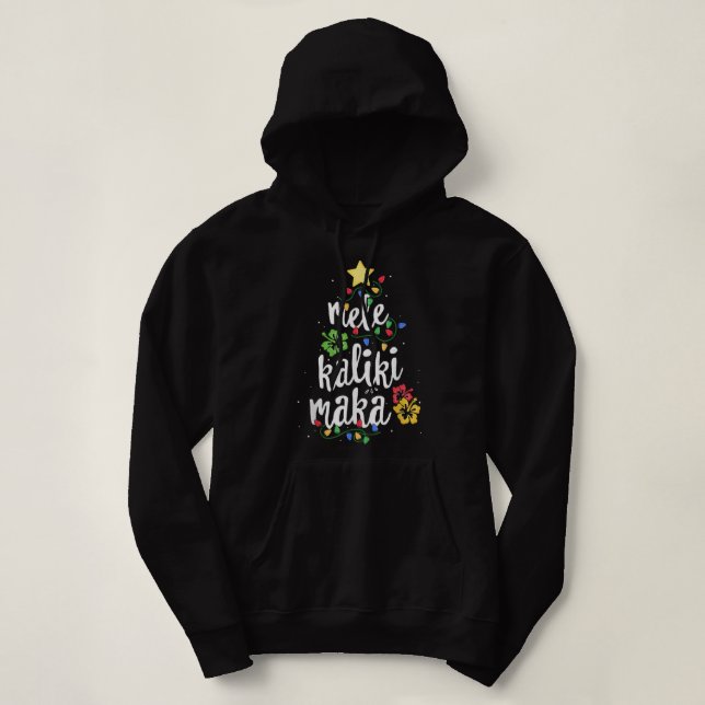 Mele Kalikimaka For Women Hawaiian Hawaii Christma Hoodie (Design Front)