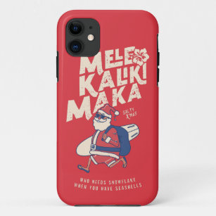 Mele Kalikimaka - Funny Santa Hawaiian Christmas   Case-Mate iPhone Case