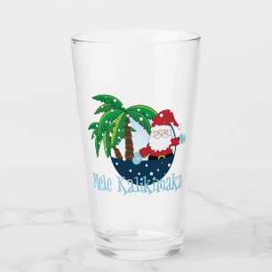 Mele Kalikimaka Glass