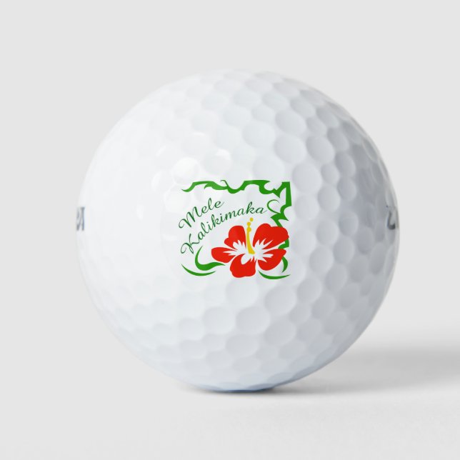 Mele Kalikimaka Golf Balls (Front)