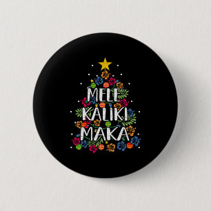 Mele Kalikimaka Hawaii Christmas 6 Cm Round Badge