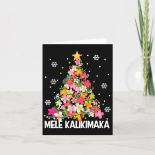Mele Kalikimaka Hawaii Hawaiian Christmas Xmas Gir Card
