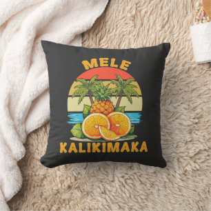 Mele Kalikimaka Hawaii Merry Christmas  Cushion