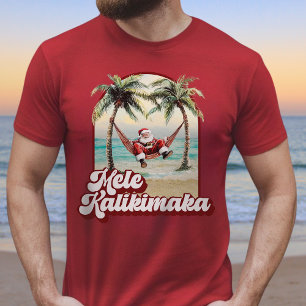 Mele Kalikimaka Hawaiian Christmas Beach T-Shirt
