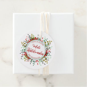 Mele Kalikimaka Hawaiian Christmas Gift Tags